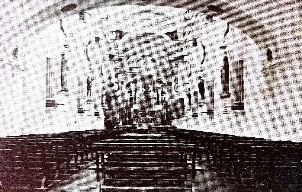 Foto antigua del interior de El Patronato en 1808