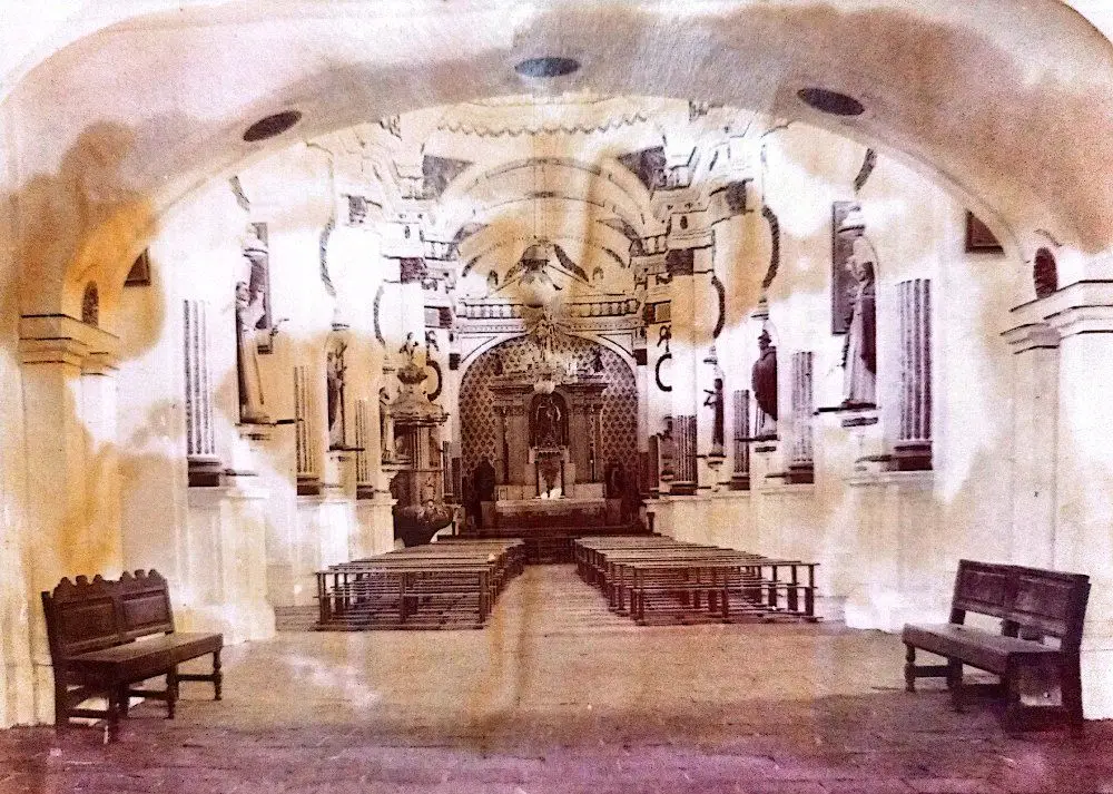 Foto antigua del interior de El Patronato en 1808 - Historia y patrimonio